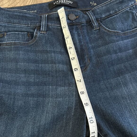 Hi Rise Skinny Ankle Dark Wash 🧼 London Jeans 👖 stretch 4 pocket. - Picture 8 of 17